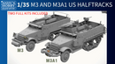 ***PREORDER - NOT IN STOCK Andy's Hobby Headquarters AHHQ35001 1/35 M3 & M3A1 U.S. WWII HALFTRACKS (2 FULL KITS IN ONE BOX) PRE-ORDER***