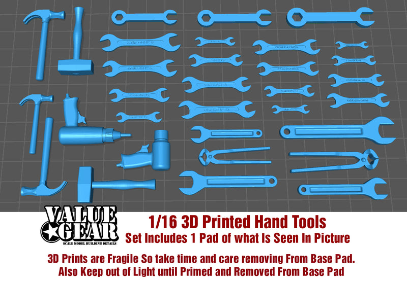 Value Gear 16UTB12  1/16 3D Printed Hand Tools