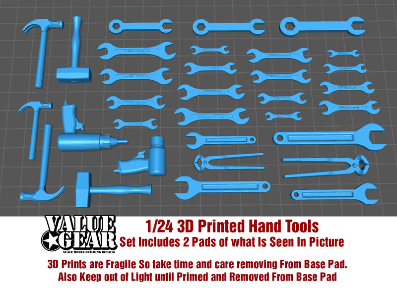 Value Gear VG2412  1/24 3D Printed Hand Tools
