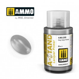 AMMO by Mig 2355 A-Stand Grey Gloss Primer Lacquer
