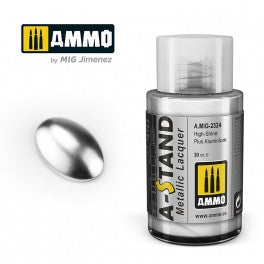 AMMO by Mig 2324 A-Stand High-Shine Plus Aluminium Metallic Lacquer