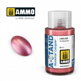 AMMO by Mig 2420 A-Stand Hot Metal Red Lacquer