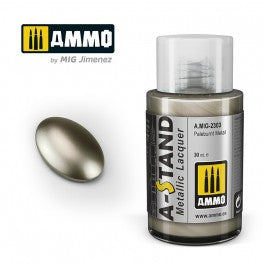 AMMO by Mig 2303 A-Stand Pale Burnt Metal Metallic Lacquer