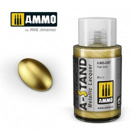 AMMO by Mig 2307 A-Stand Pale Gold Metallic Lacquer