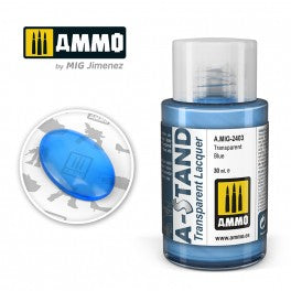 AMMO by Mig 2403 A-Stand Transparent Blue Transparent Lacquer