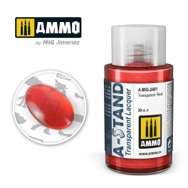 AMMO by Mig 2401 A-Stand Transparent Red Transparent Lacquer