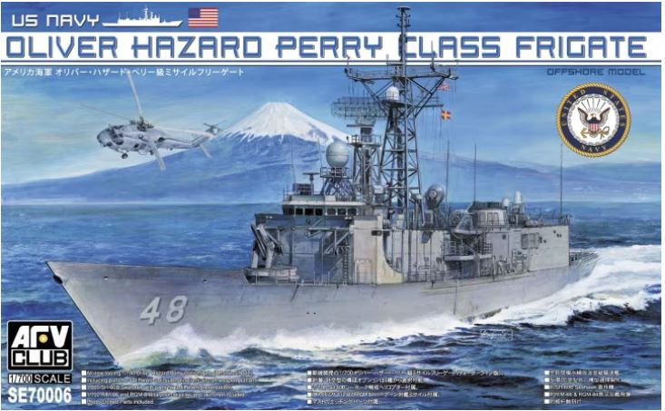 AFV Club SE70006 1/700 US Navy Oliver Hazard Perry Class Frigate