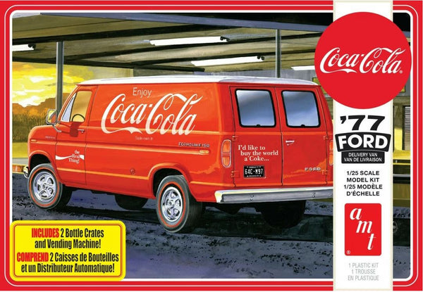 AMT 1173M 1/25 Coca-Cola '77 Ford Delivery Van w/ Vending Machine