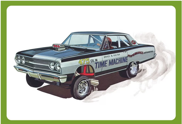AMT 1302 1/25 1965 Chevy Chevelle AWB Time Machine Funny Car