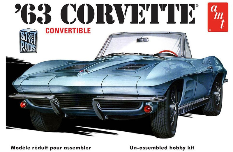 AMT 1335M 1/25 1963 Chevy Corvette Convertible