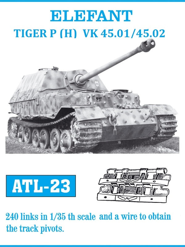 Friulmodel ATL-23 1/35 Elepant / Tiger P (H) VK 45.01/45.02 track set
