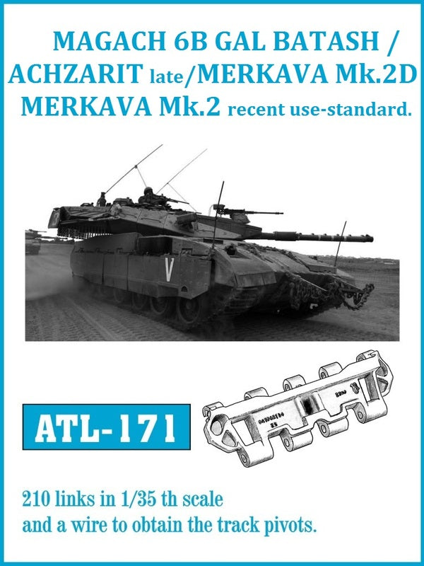 Friulmodel ATL-171 1/35 GAL BATASH / ACHZARIT Late / MERKAVA Mk. 2D