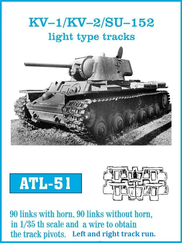 Friulmodel ATL-51 1/35 KV-1 / KV-2 / SU-152 light type tracks