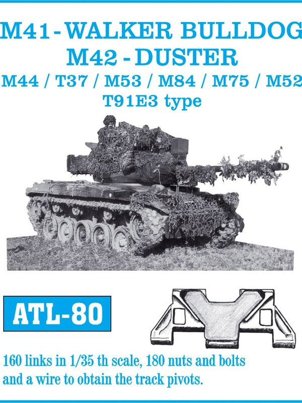 Friulmodel ATL-80 1/35 M41 -WALKER BULLDOG, M42-DUSTER/ M44/ T37/ M53/ M84/ M75/ M52/ T91E3 type