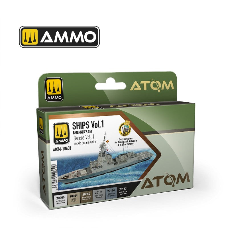 AMMO by Mig 20600 Beginners Set: Ships Vol.1
