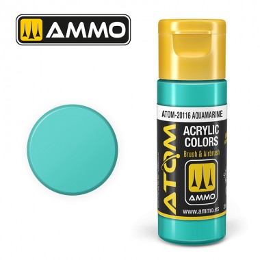 AMMO by Mig 20116 ATOM Acrylic Color - Aquamarine