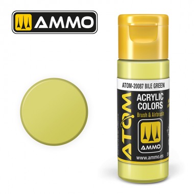 AMMO by Mig 20087 ATOM Acrylic Color - Bile Green