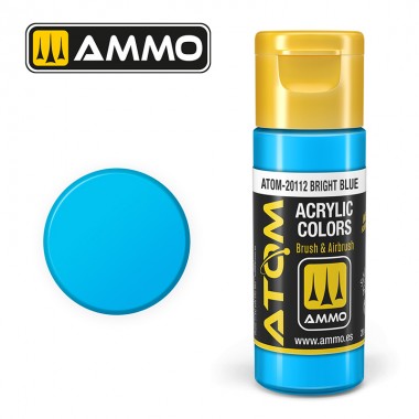 AMMO by Mig 20112 ATOM Acrylic Color - Bright Blue