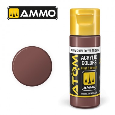 AMMO by Mig 20060 ATOM Acrylic Color - Coffee Brown