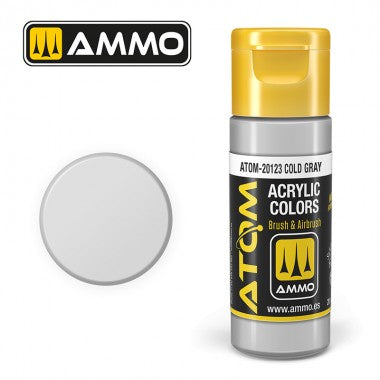 AMMO by Mig 20123 ATOM Acrylic Color - Cold Grey