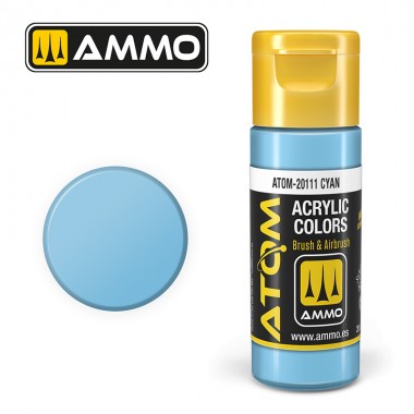 AMMO by Mig 20111 ATOM Acrylic Color - Cyan