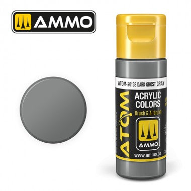 AMMO by Mig 20133 ATOM Acrylic Color - Dark Ghost Gray