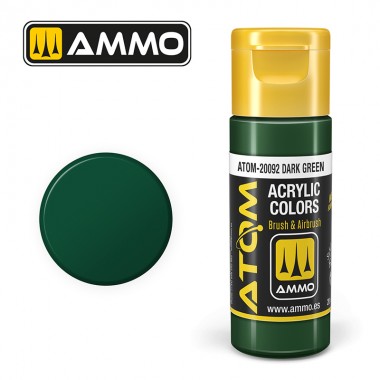 AMMO by Mig 20092 ATOM Acrylic Color - Dark Green