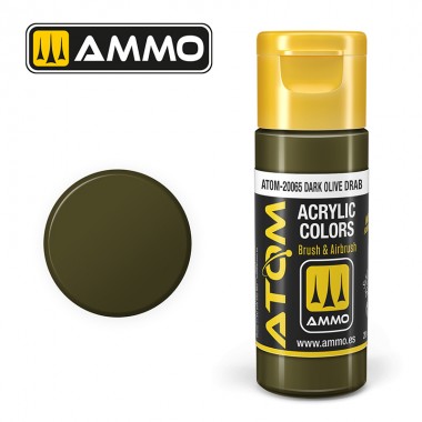 AMMO by Mig 20065 ATOM Acrylic Color - Dark Olive Drab