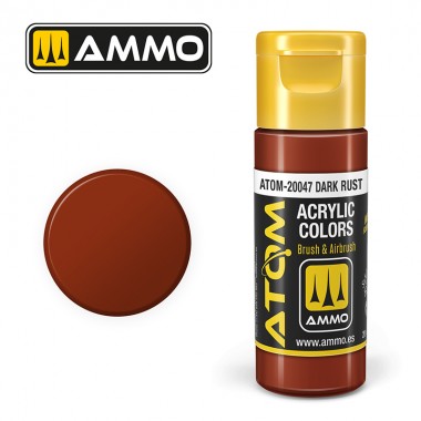 AMMO by Mig 20047 ATOM Acrylic Color - Dark Rust