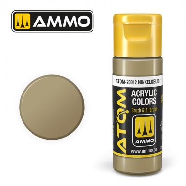 AMMO by Mig 20012 ATOM Acrylic Color - Dunkelgelb