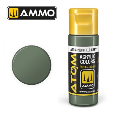 AMMO by Mig 20080 ATOM Acrylic Color - Field Grey