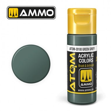 AMMO by Mig 20100 ATOM Acrylic Color - Green Grey