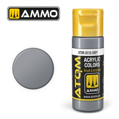 AMMO by Mig 20135 ATOM Acrylic Color - Grey