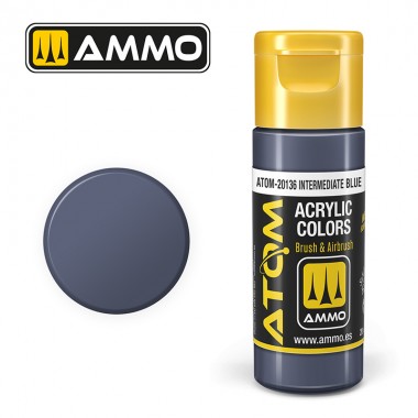 AMMO by Mig 20136 ATOM Acrylic Color -Intermediate Blue