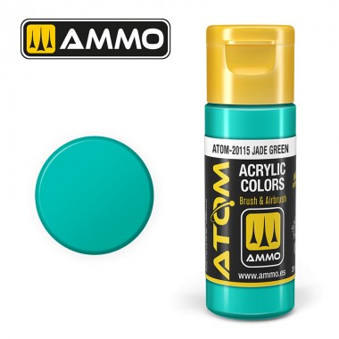 AMMO by Mig 20115 ATOM Acrylic Color - Jade Green