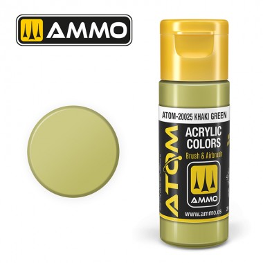 AMMO by Mig 20025 ATOM Acrylic Color - Khaki Green