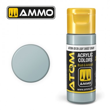 AMMO by Mig 20129 ATOM Acrylic Color - Light Ghost Gray