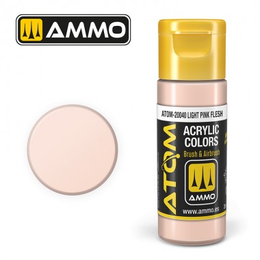 AMMO by Mig 20040 ATOM Acrylic Color - Light Pink Flesh