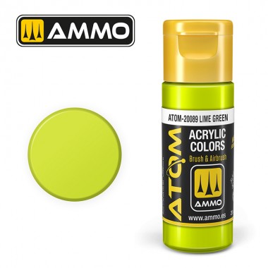 AMMO by Mig 20089 ATOM Acrylic Color - Lime Green