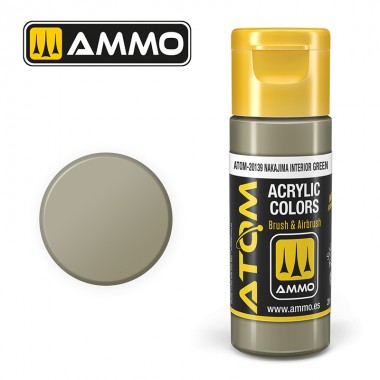 AMMO by Mig 20139 ATOM Acrylic Color - Nakajima Interior Green