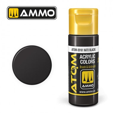 AMMO by Mig 20161 ATOM Acrylic Color - NATO Black