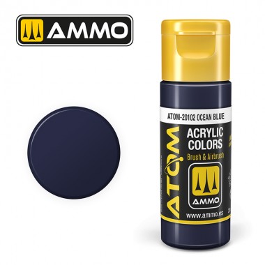 AMMO by Mig 20102 ATOM Acrylic Color - Ocean Blue