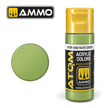 AMMO by Mig 20082 ATOM Acrylic Color - Pacific Green