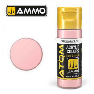 AMMO by Mig 20039 ATOM Acrylic Color - Pink Flesh