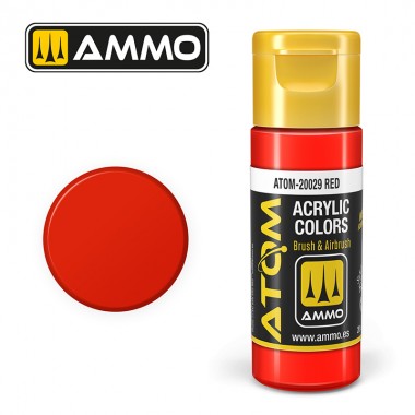 AMMO by Mig 20029 ATOM Acrylic Color - Red