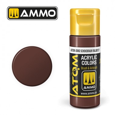 AMMO by Mig 20062 ATOM Acrylic Color - Schokobraun RAL 8017