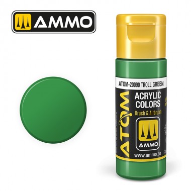 AMMO by Mig 20090 ATOM Acrylic Color - Troll Green