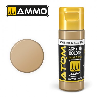 AMMO by Mig 20009 ATOM Acrylic Color - US Desert Tan