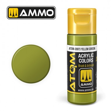 AMMO by Mig 20073 ATOM Acrylic Color - Yellow Green