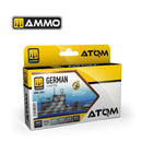 AMMO by Mig 20801 ATOM German U-BOOT WWII Colors Set